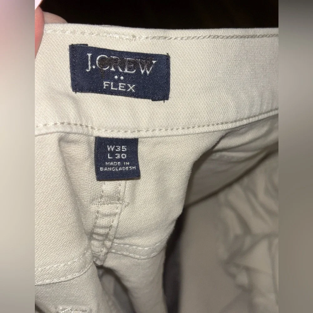 NWT J.Crew Factory Straight-fit garment-dyed five-pocket pant in Stone 35 x 30